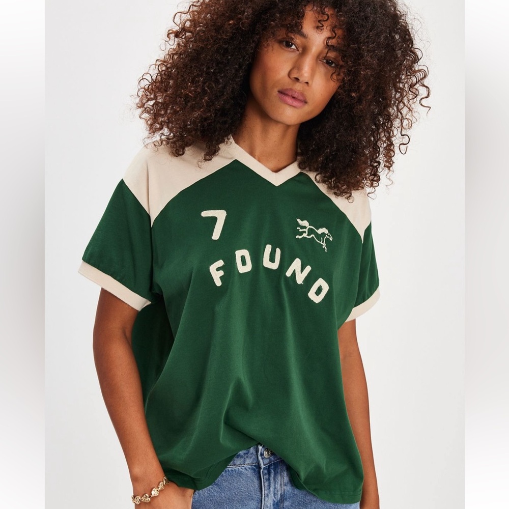 Found goji collared jersey